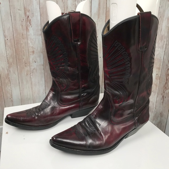 cordovan cowboy boots